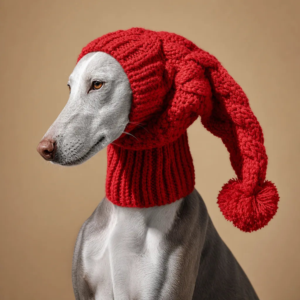Snood pour Lévrier - Tricoté Main Whippet Greyhound