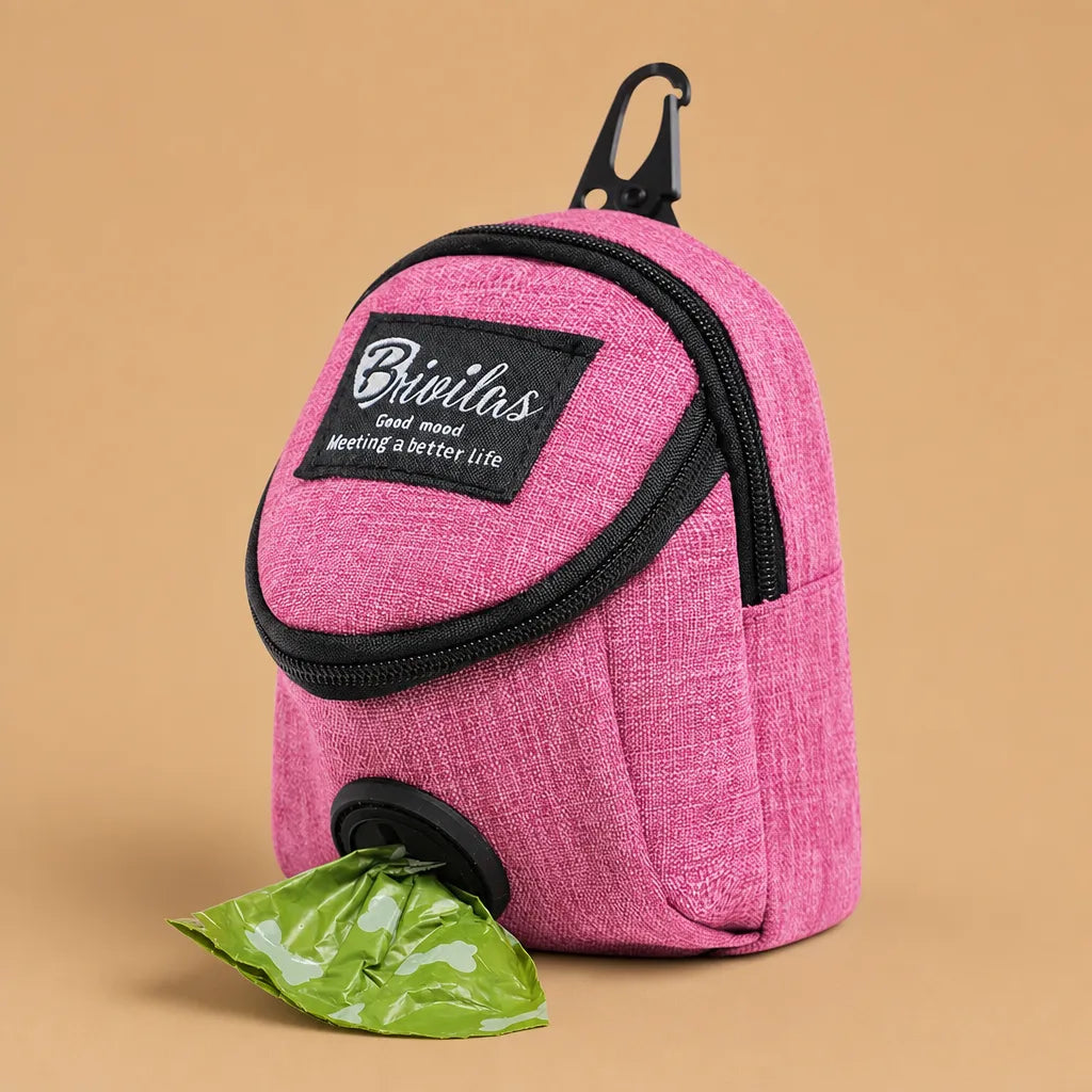 Sac pour friandises chien 2 en 1 - Distributeur sacs inclus