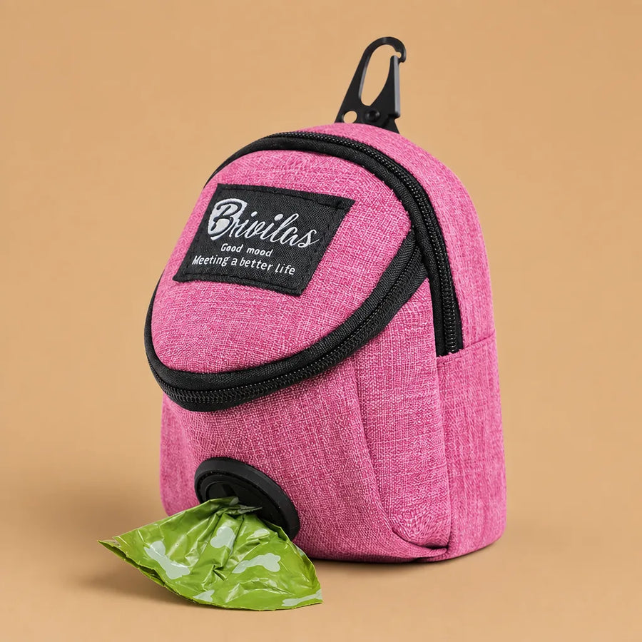 Sac pour friandises chien 2 en 1 - Distributeur sacs inclus