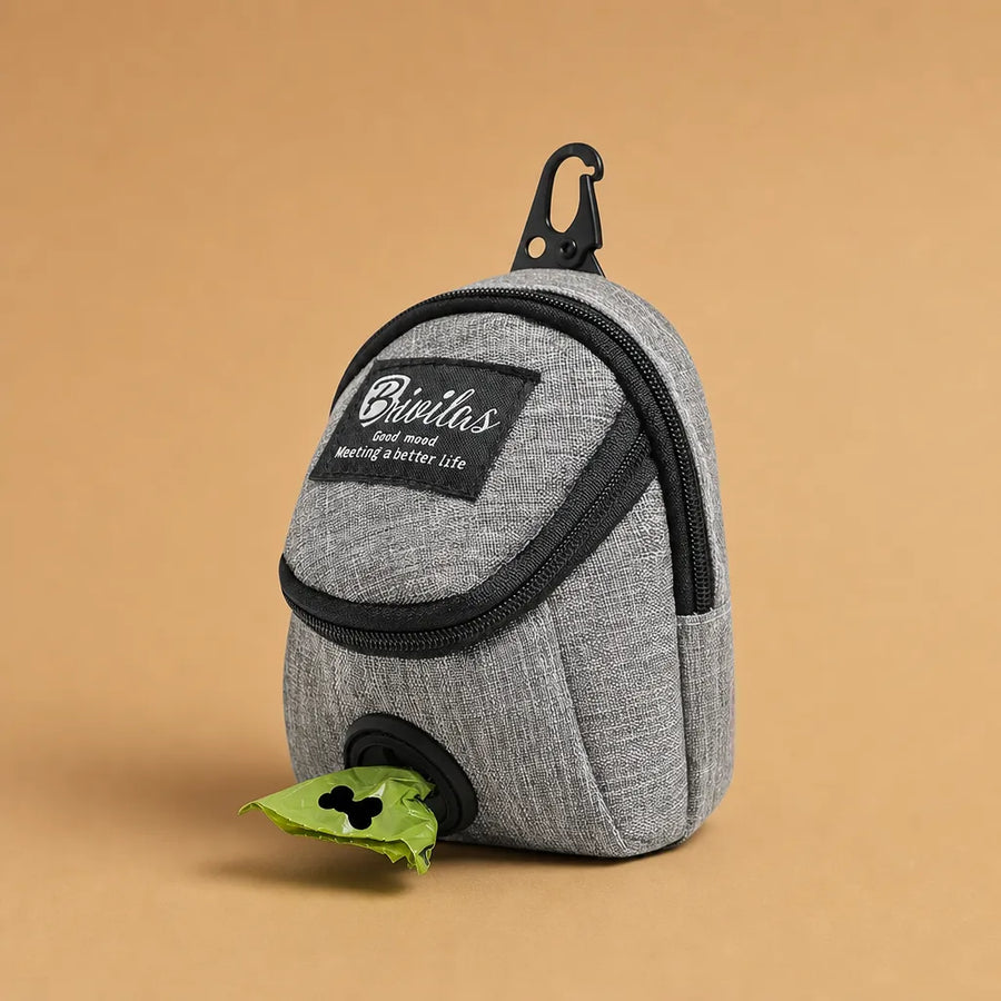 Sac pour friandises chien 2 en 1 - Distributeur sacs inclus