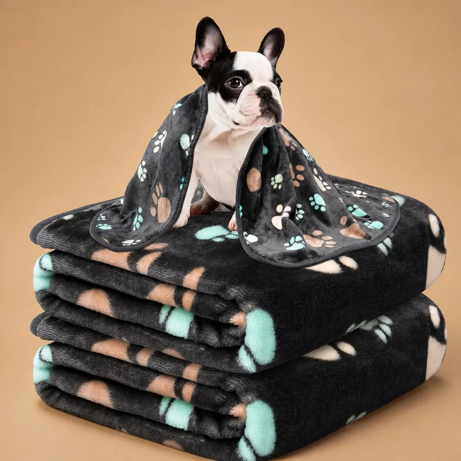 Plaid canapé chien double face - Doux, chaud et lavable