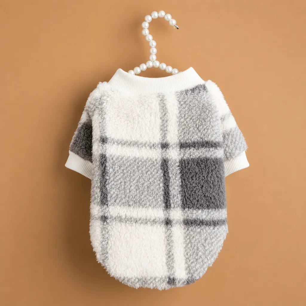Pull chien hiver ethnique en peluche - XS à XXL