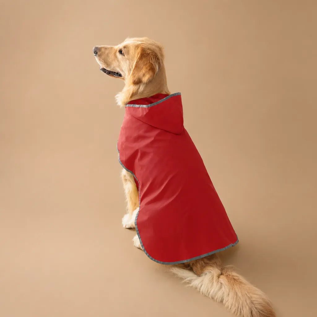 Coupe vent chien imperméable réversible - 9 tailles, capuche
