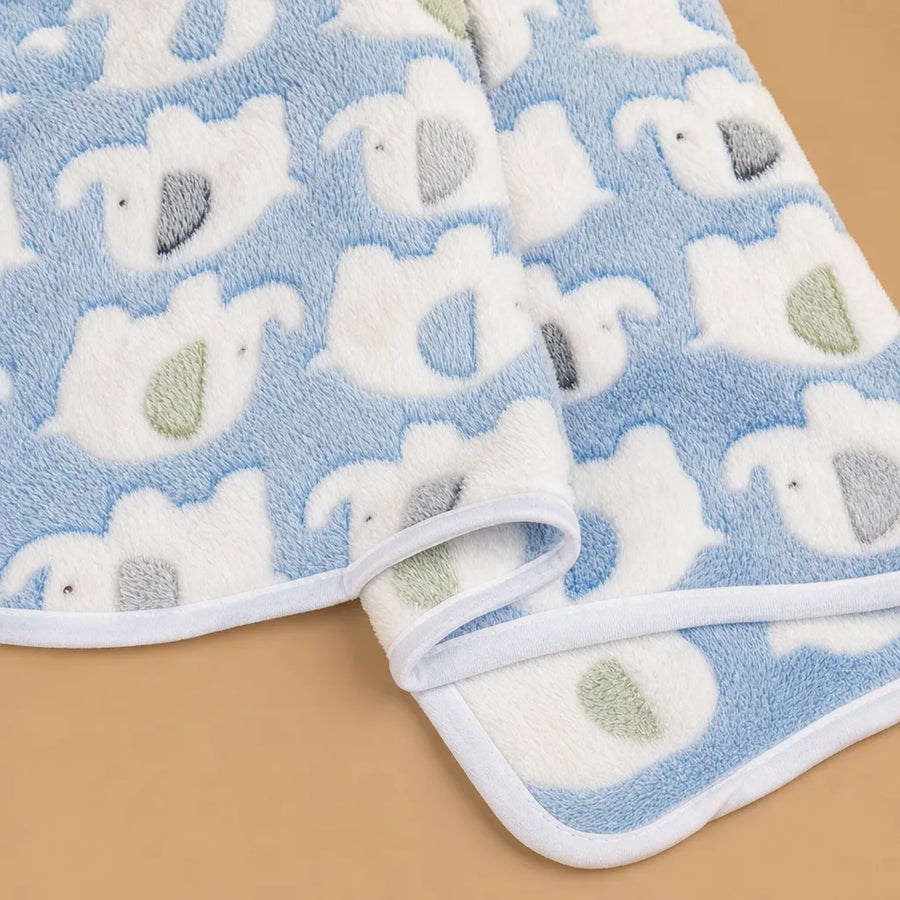 Couverture chien polaire motif éléphant - Douceur & Confort