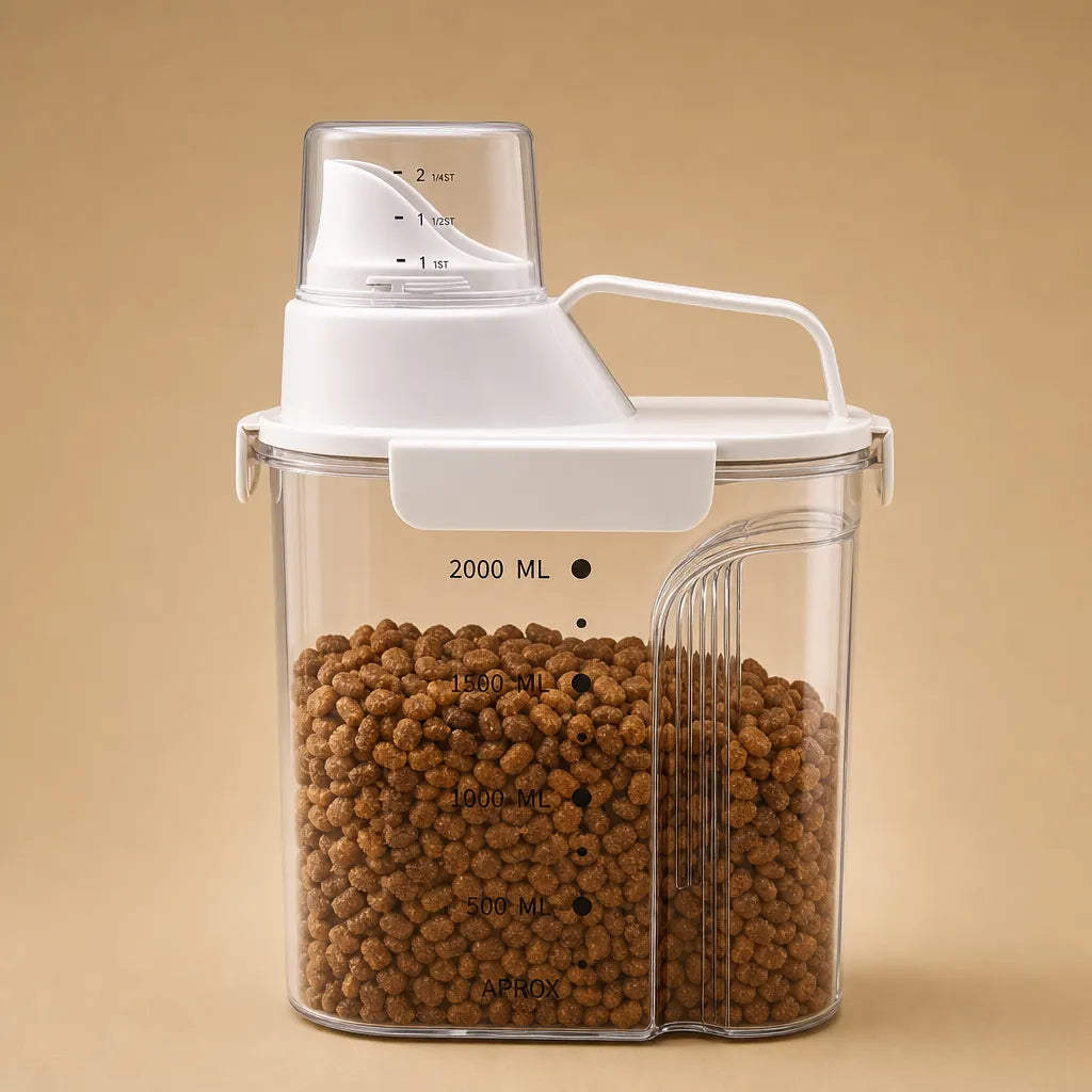 Boite croquette pour chien hermétique avec doseur - 3 tailles