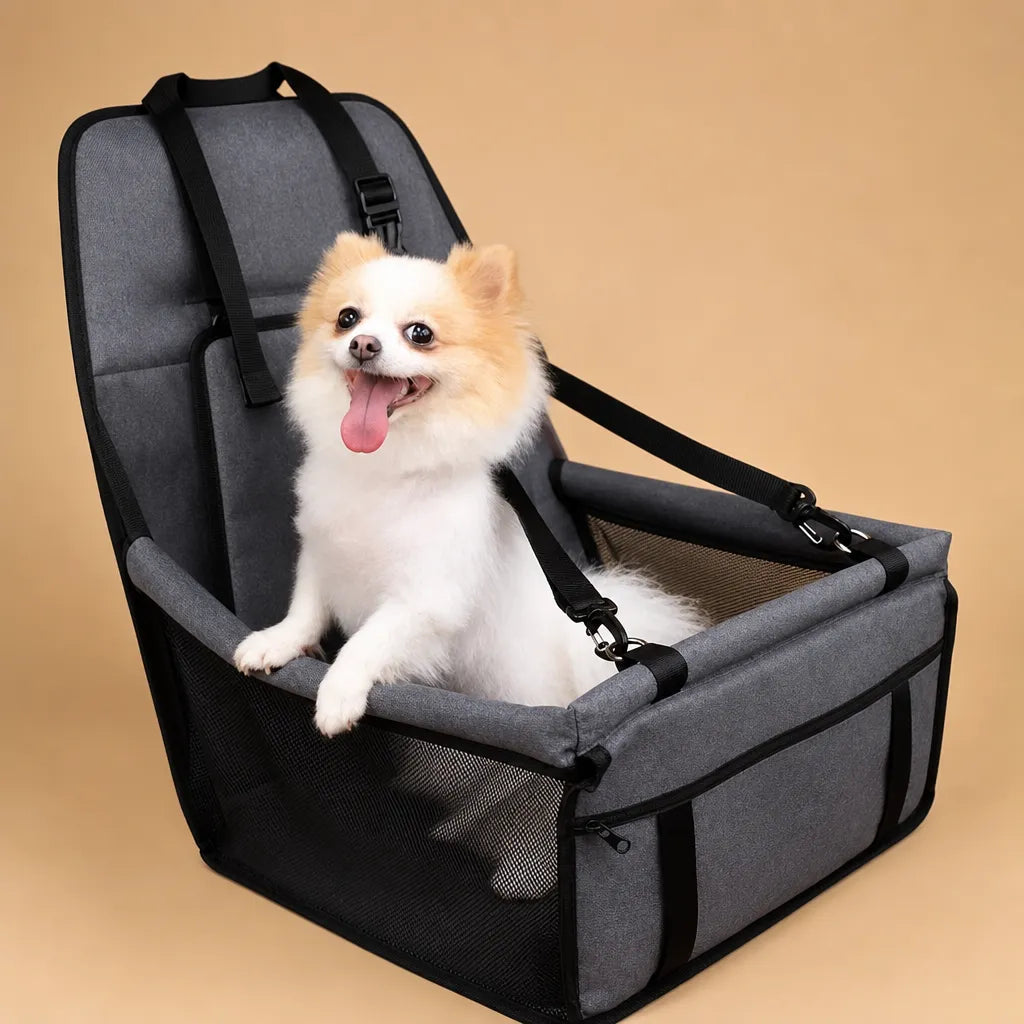 Panier chien voiture pliable - Siège auto sécurisé