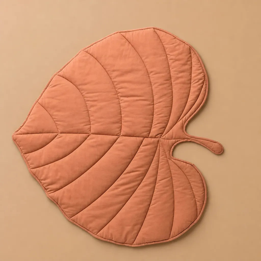 Tapis pour chien frais en coton - Forme feuille respirant