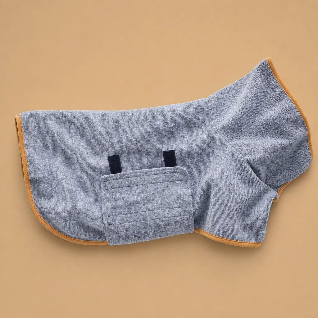 Peignoir microfibre chien - nanofibre 5 tailles XS à XL