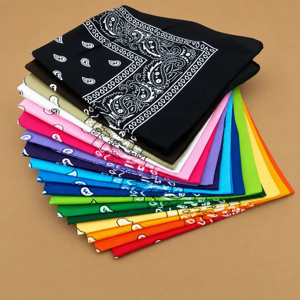 Bandana chien original paisley - 14 coloris 55 cm