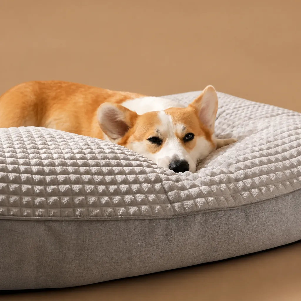 Pouf pour chien canapé luxe - Velours doux housse lavable
