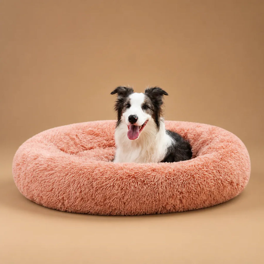Panier en peluche pour chien rond et ultra-doux - 6 tailles