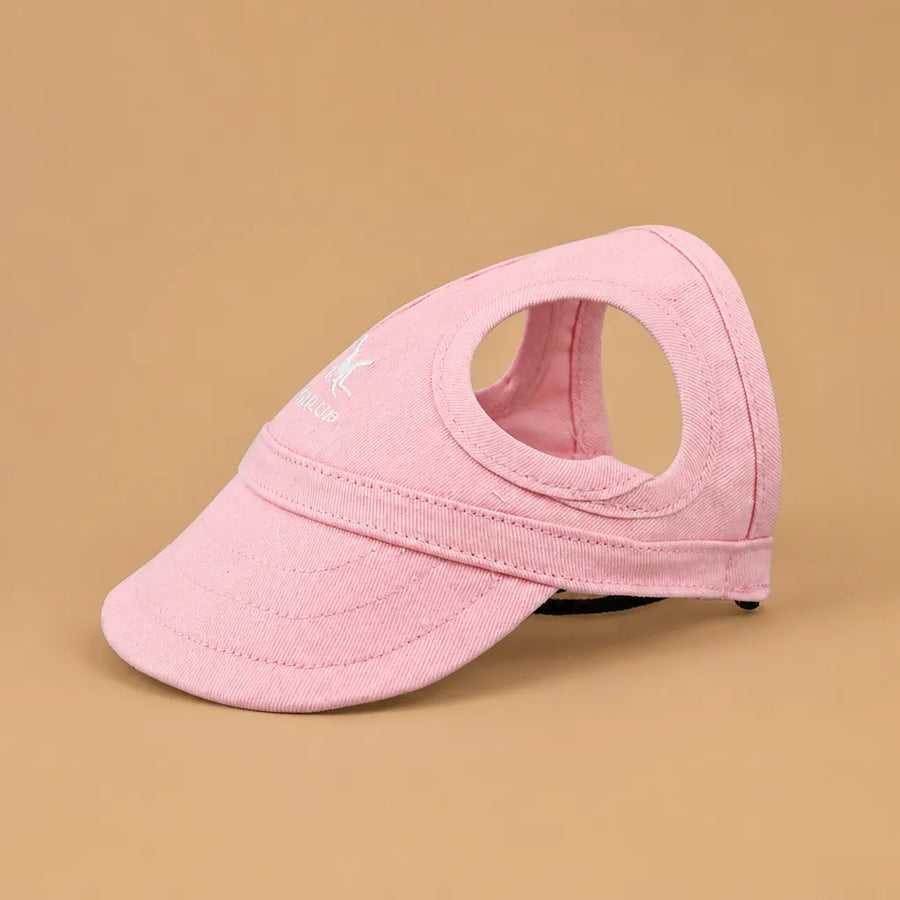 Casquette chien baseball - Visière UV & Trous pour oreilles