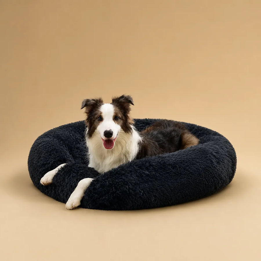 Panier en peluche pour chien rond et ultra-doux - 6 tailles