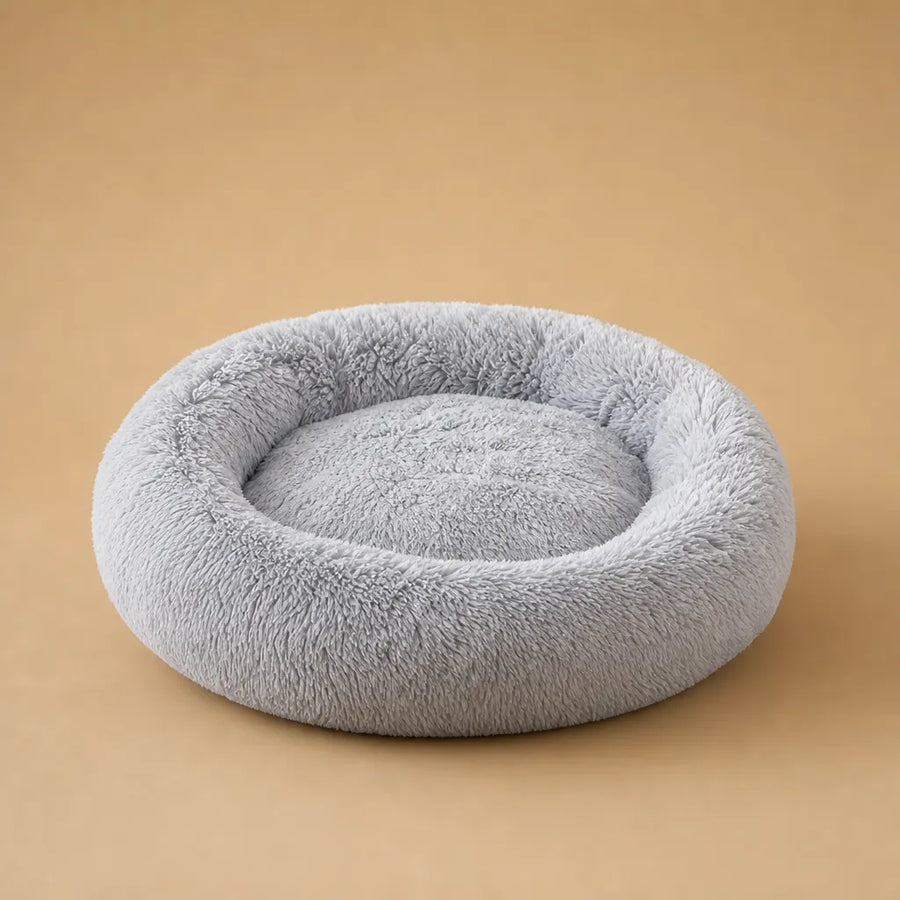 Panier en peluche pour chien rond et ultra-doux - 6 tailles