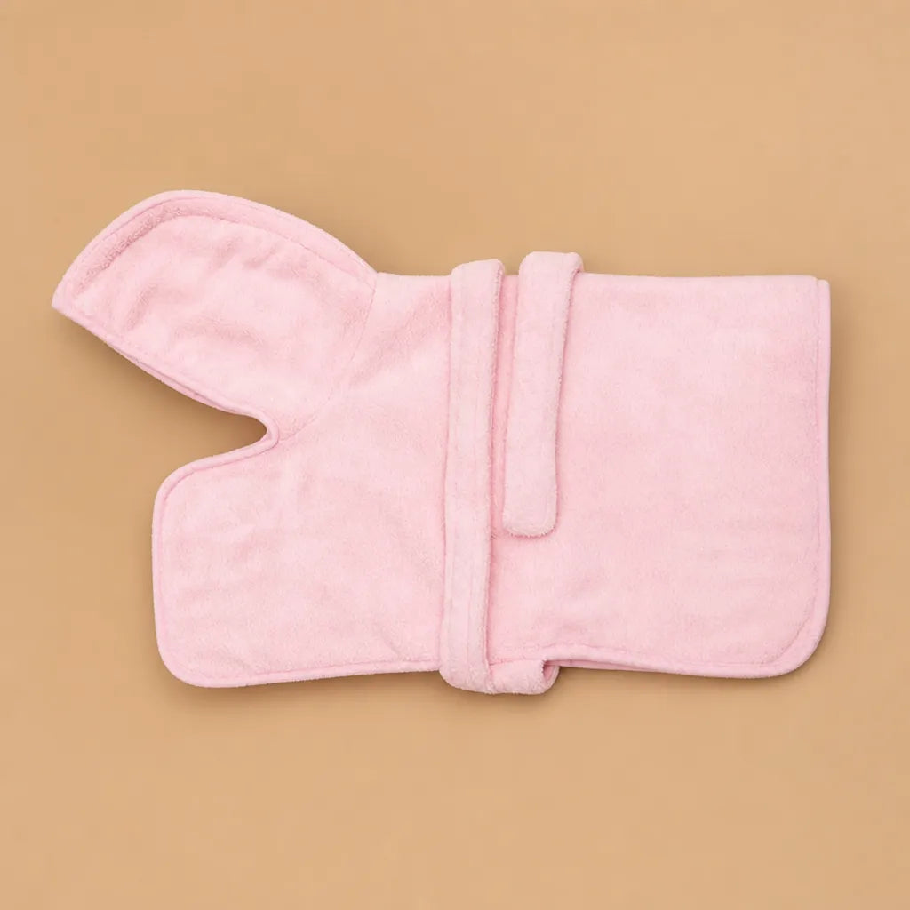 Peignoir de bain chien - polyester doux capuche 3 tailles