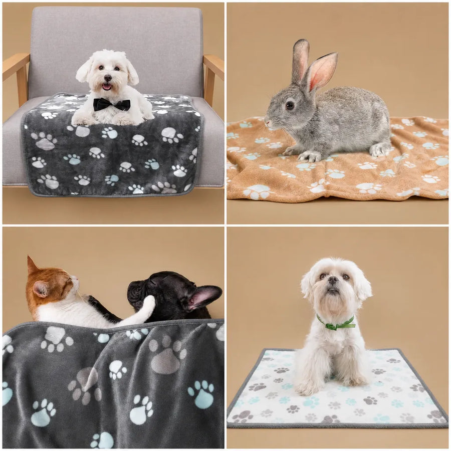 Plaid canapé chien double face - Doux, chaud et lavable