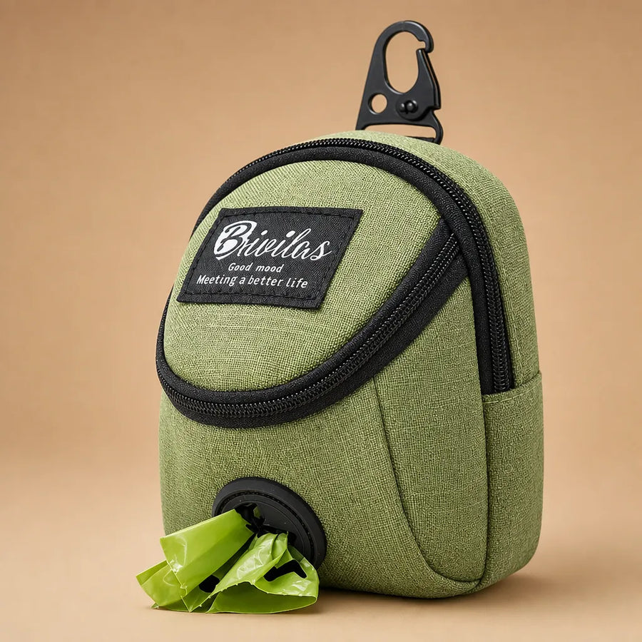 Sac pour friandises chien 2 en 1 - Distributeur sacs inclus