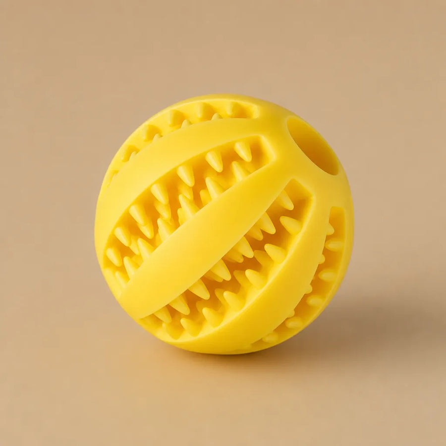 Balle kong chien caoutchouc - Picots distributeur friandises 5 cm