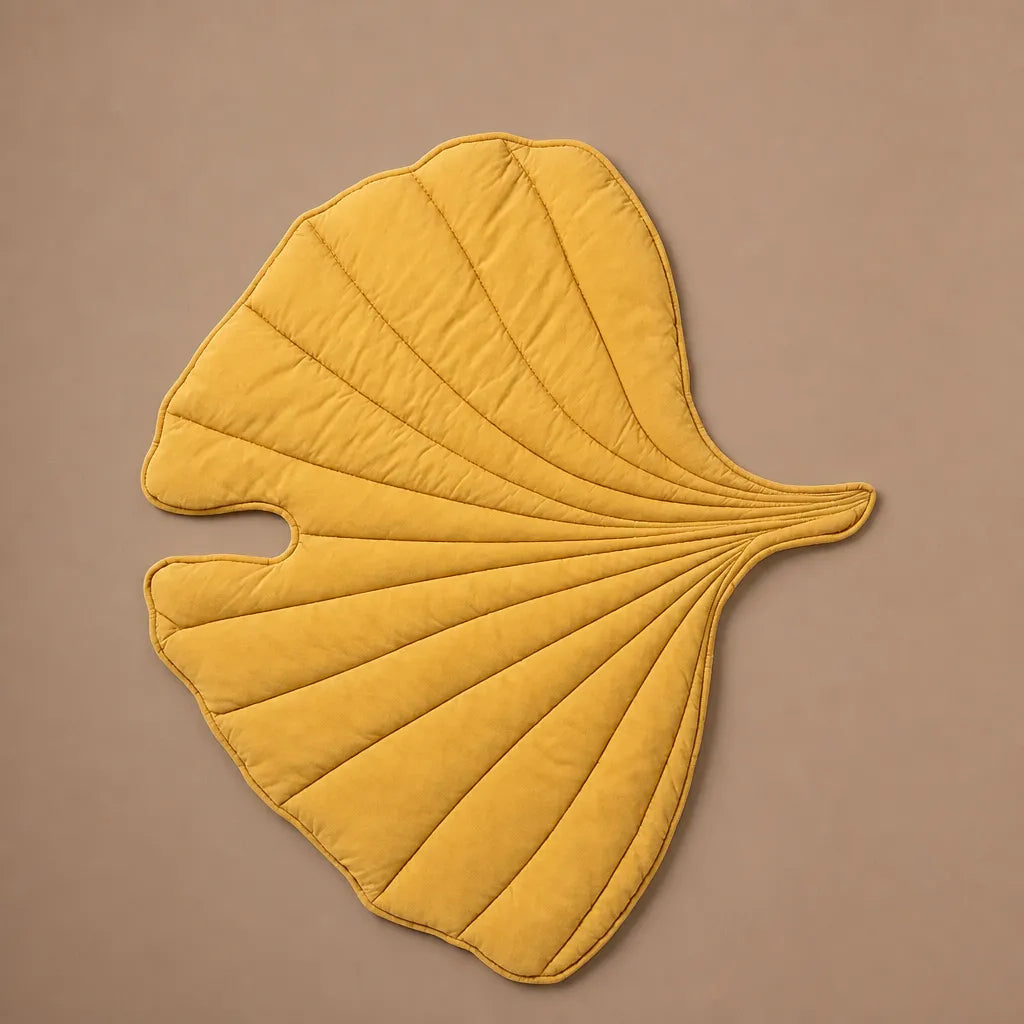 Tapis pour chien frais en coton - Forme feuille respirant