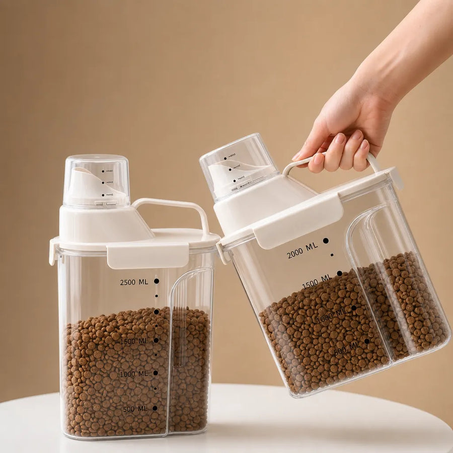 Boite croquette pour chien hermétique avec doseur - 3 tailles