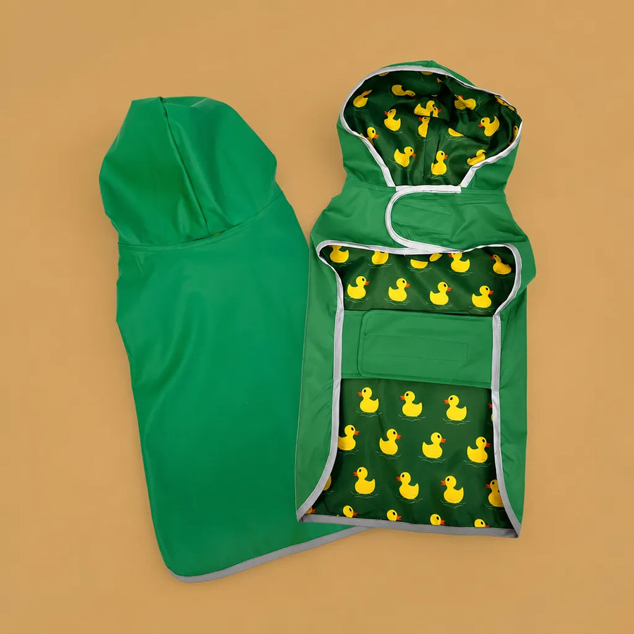 Coupe vent chien imperméable réversible - 9 tailles, capuche