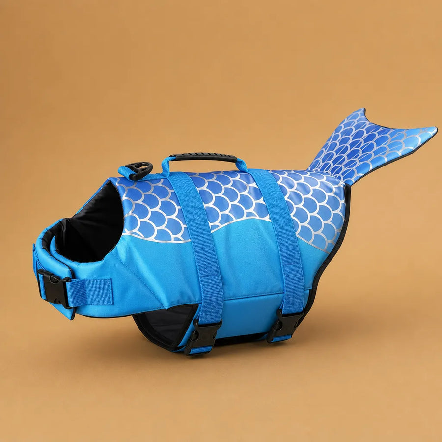 Gilet de sauvetage chien requin sirène - XS à XL