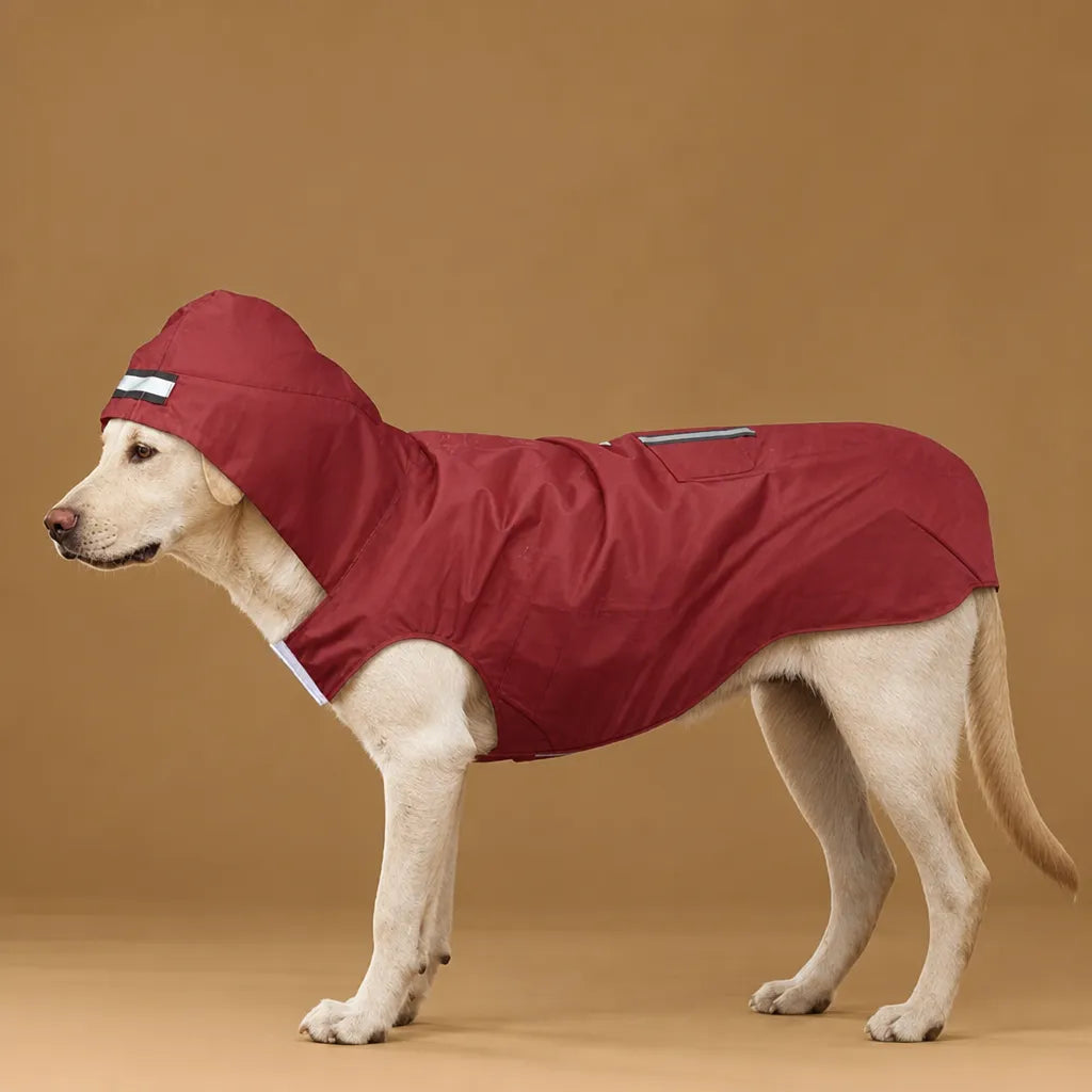 Veste imperméable chien - capuche réfléchissante 9 tailles