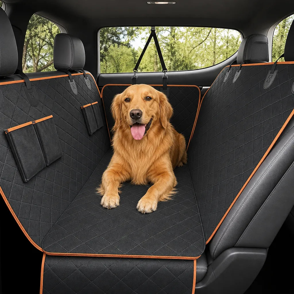 Housse protection voiture chien - Hamac imperméable 4 points