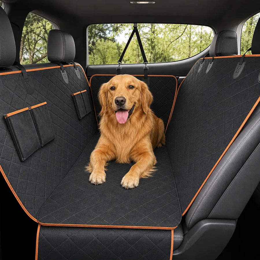 Housse protection voiture chien - Hamac imperméable 4 points