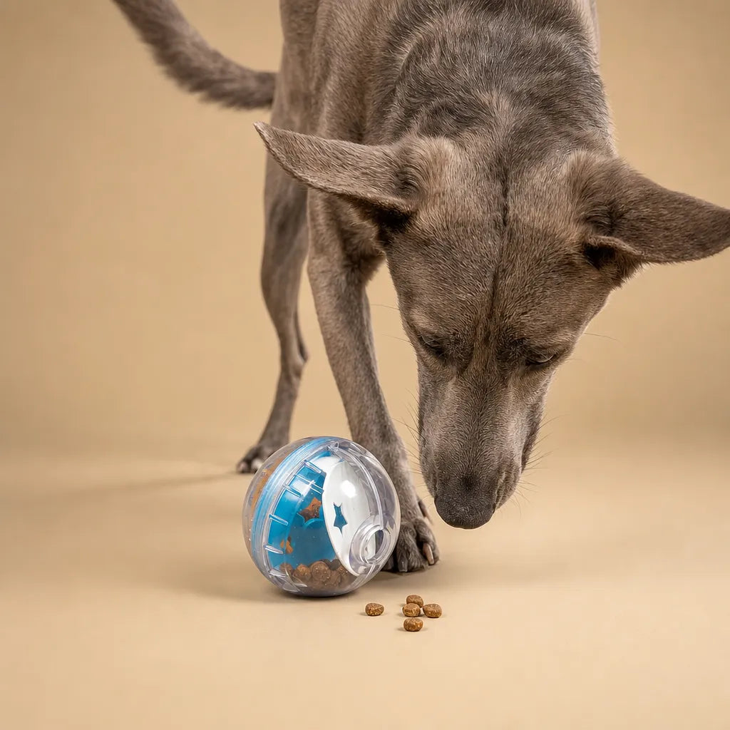 Jouet distributeur de friandises pour chien - Boule IQ