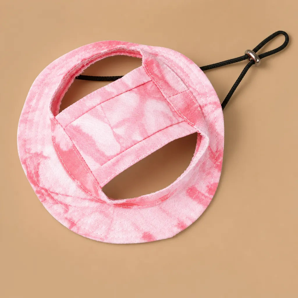 Bob pour chien tie-dye - Coton respirant & Trous oreilles