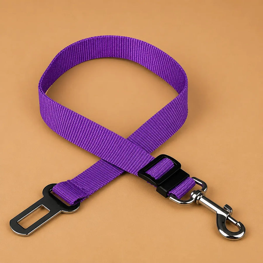Ceinture chien voiture - Nylon réglable toutes tailles