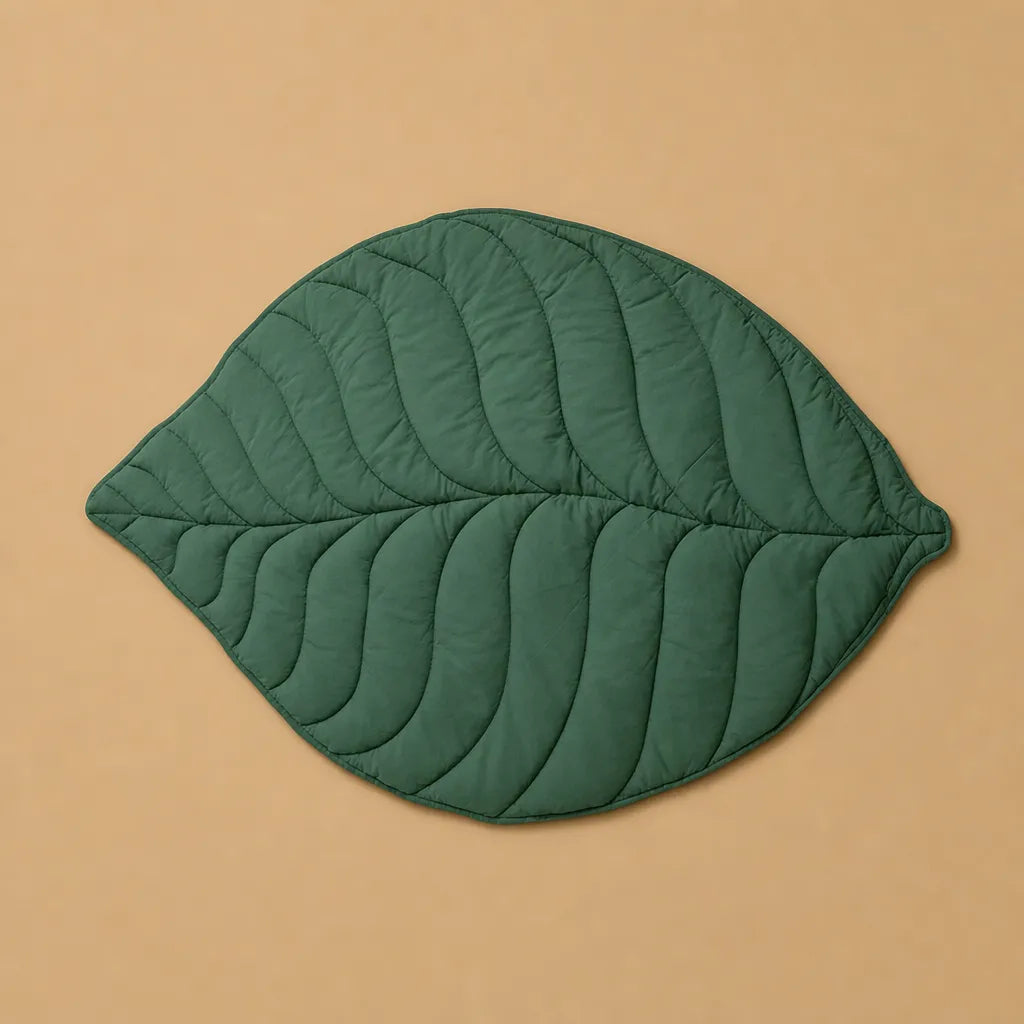 Tapis pour chien frais en coton - Forme feuille respirant