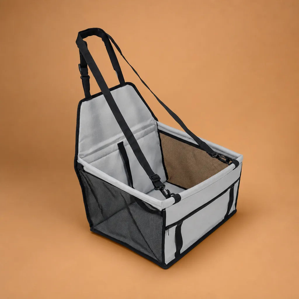 Panier chien voiture pliable - Siège auto sécurisé