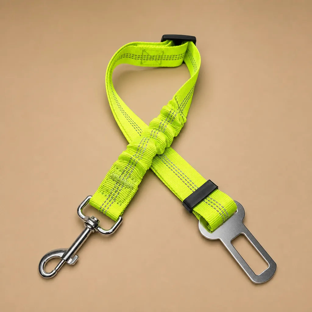 Ceinture de sécurité chien - Nylon réfléchissant réglable