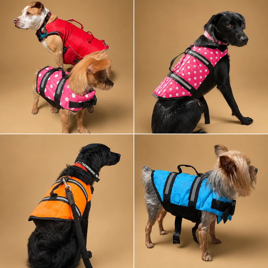 Gilet de sauvetage chiens réglable - XXS à XXL