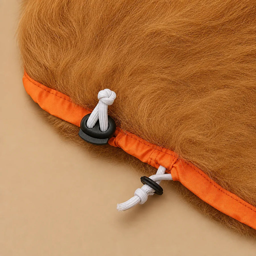 Crinière de lion pour chien - Perruque réaliste et ajustable