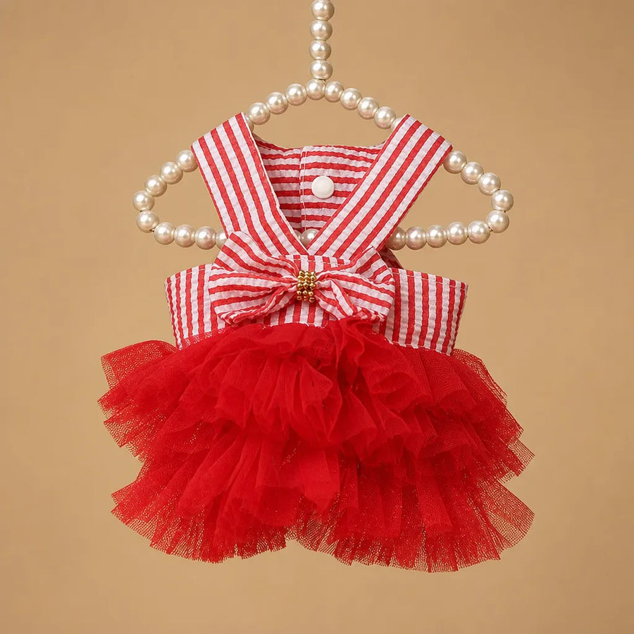 Déguisement chien mariage - Robe tulle élégante pour petite race