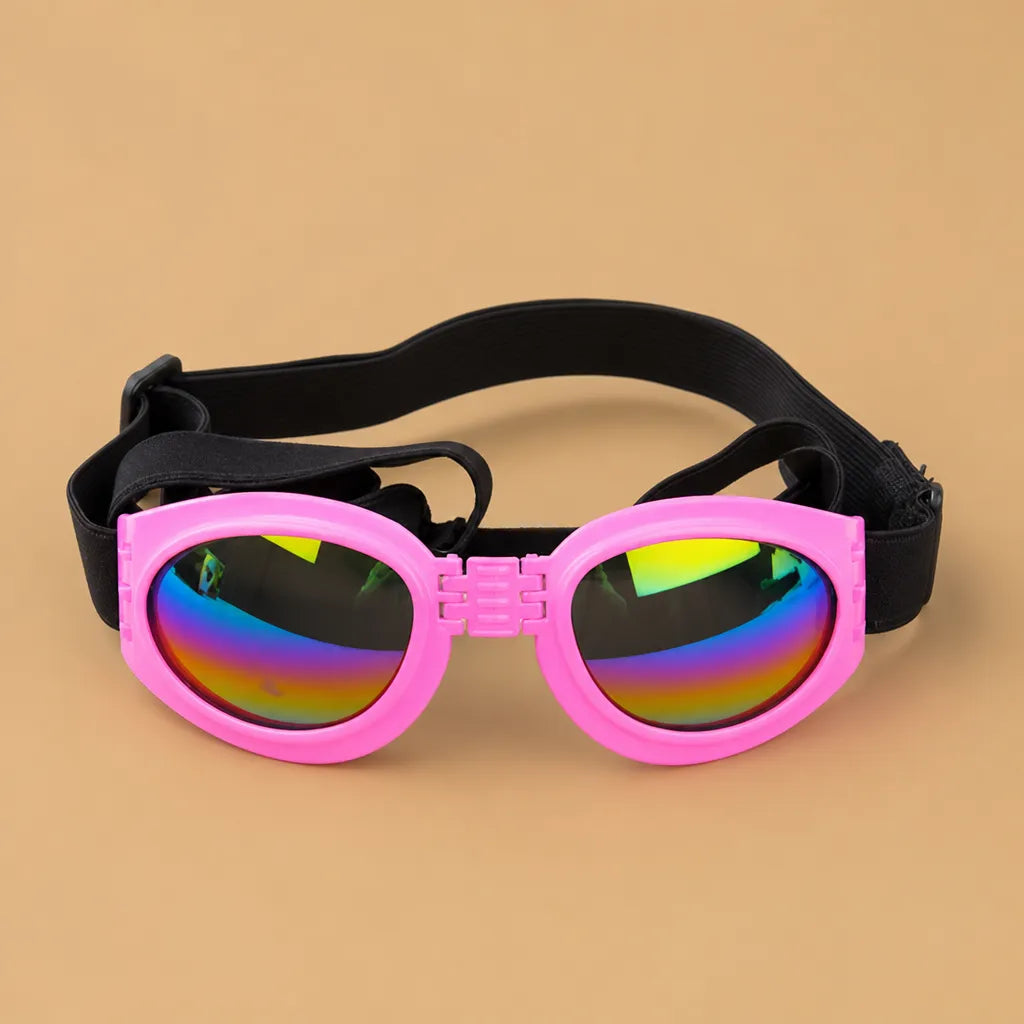 Lunette de soleil pour chien pliable - Double sangle 6 coloris
