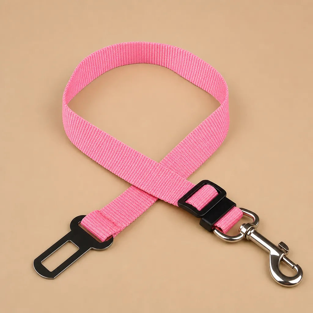 Ceinture chien voiture - Nylon réglable toutes tailles