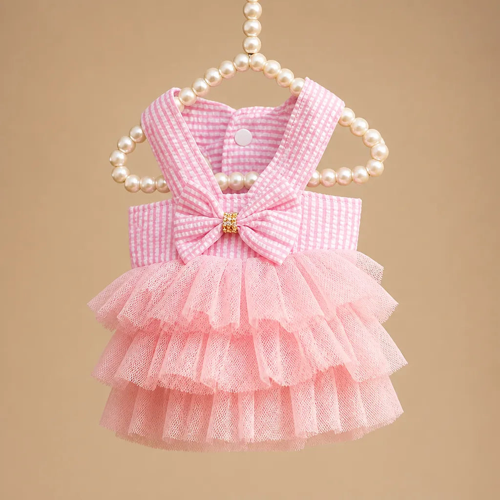 Déguisement chien mariage - Robe tulle élégante pour petite race