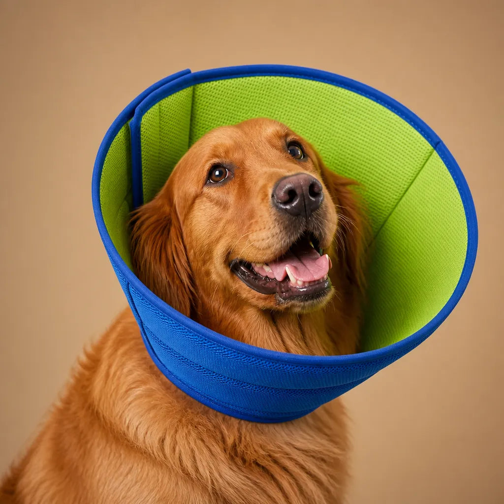 Collerette souple chien en mesh - Anti-léchage et confort