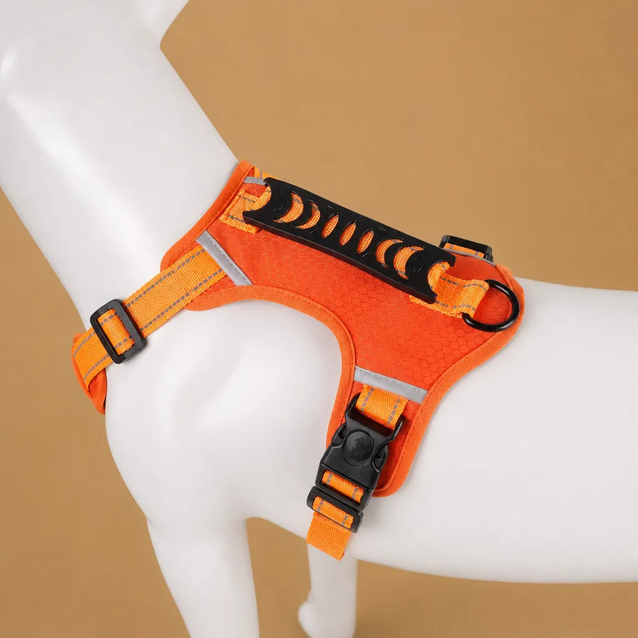 Harnais réglable chien - Anti traction réfléchissant XS au XL