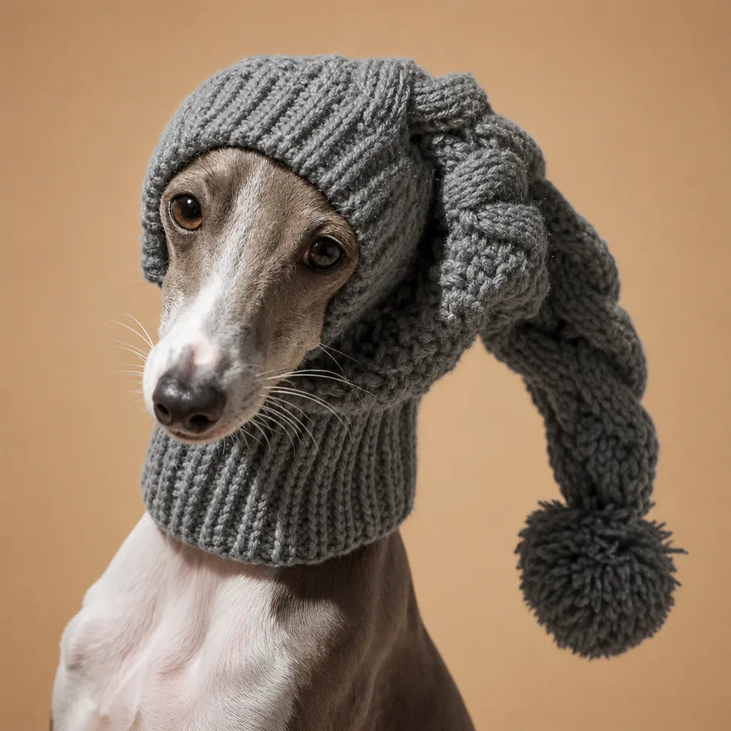 Snood pour Lévrier - Tricoté Main Whippet Greyhound