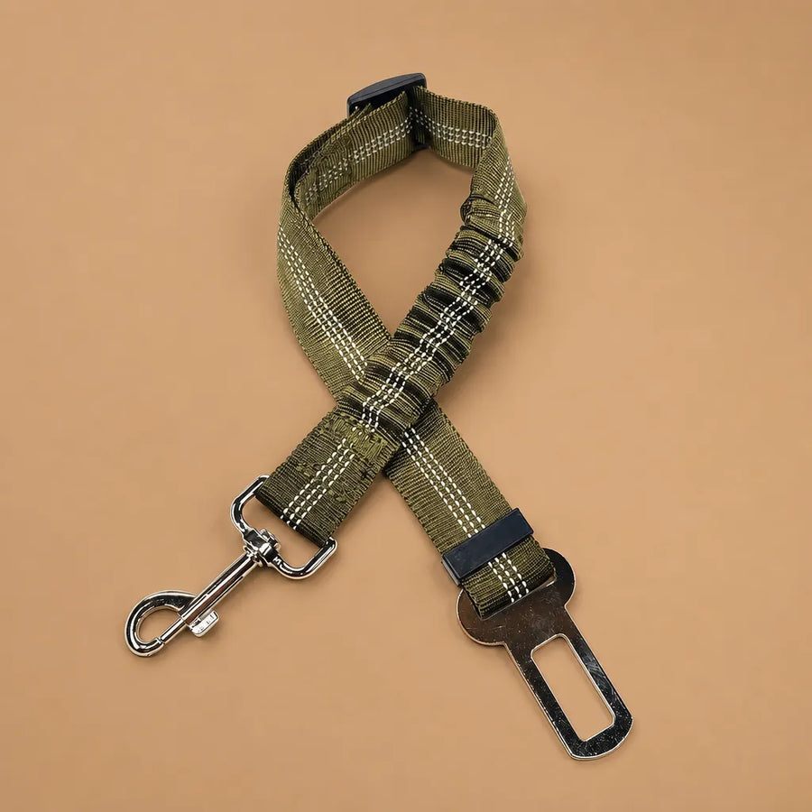 Ceinture de sécurité chien - Nylon réfléchissant réglable