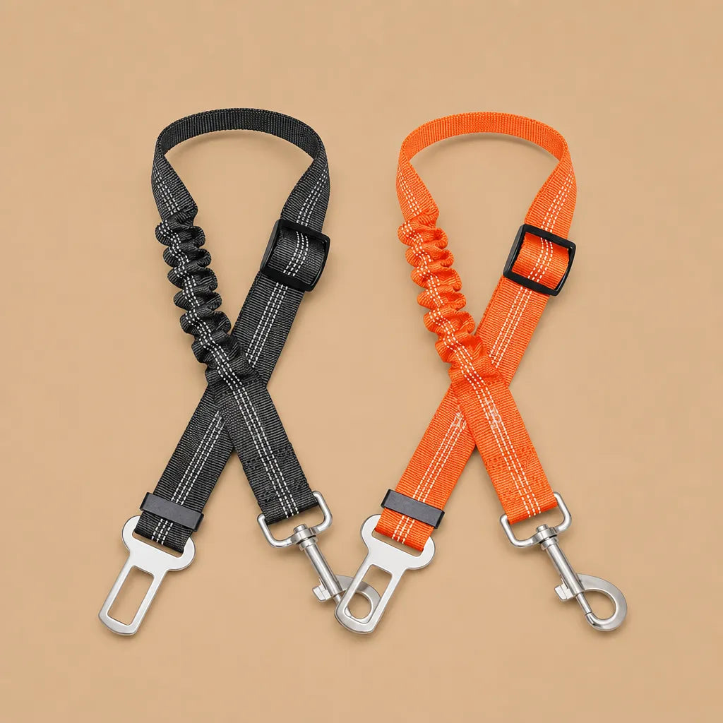 Ceinture de sécurité chien - Nylon réfléchissant réglable