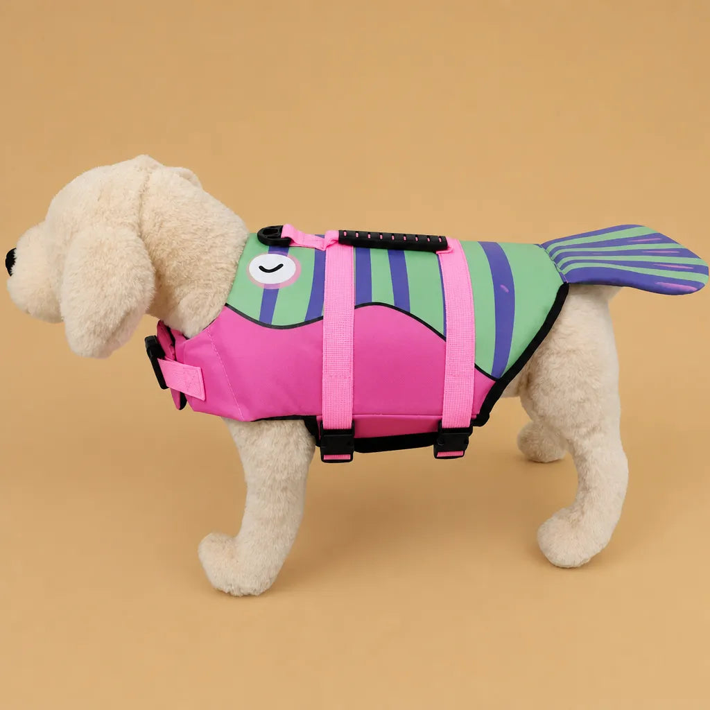 Gilet de sauvetage chien requin sirène - XS à XL