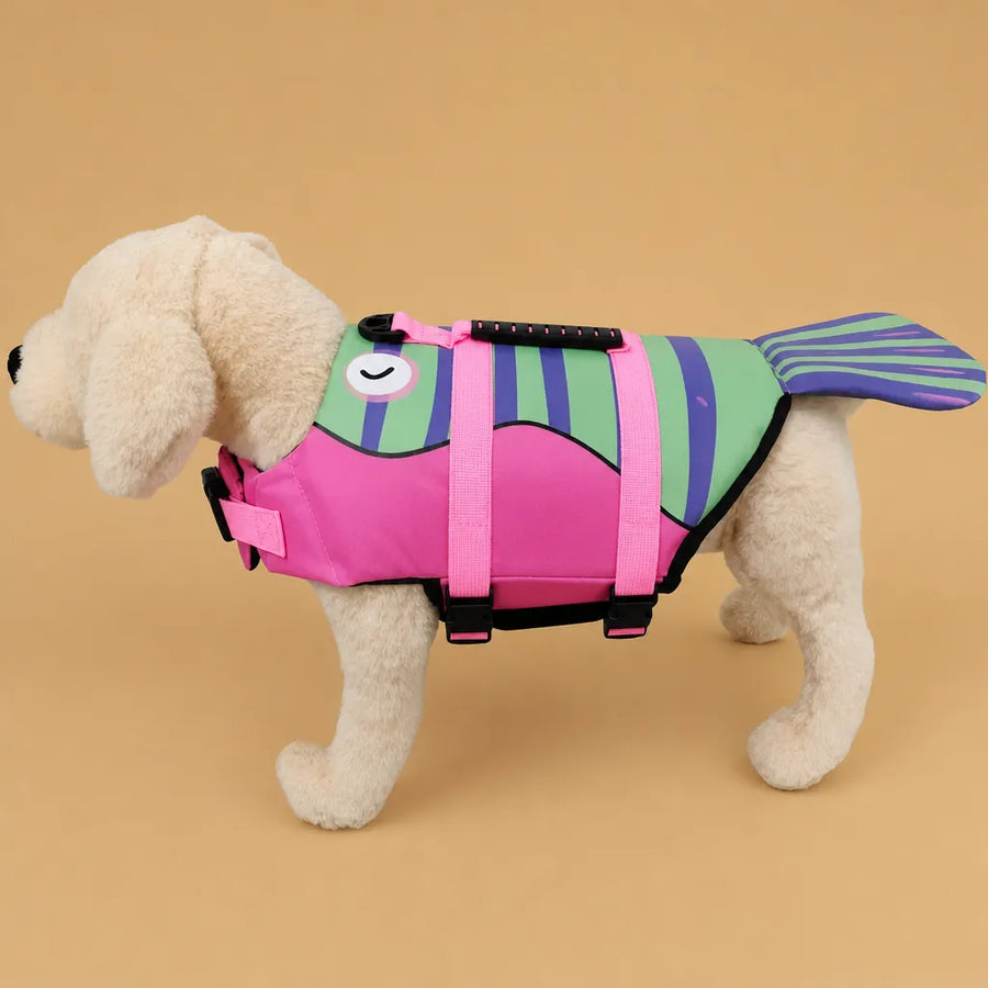 Gilet de sauvetage chien requin sirène - XS à XL