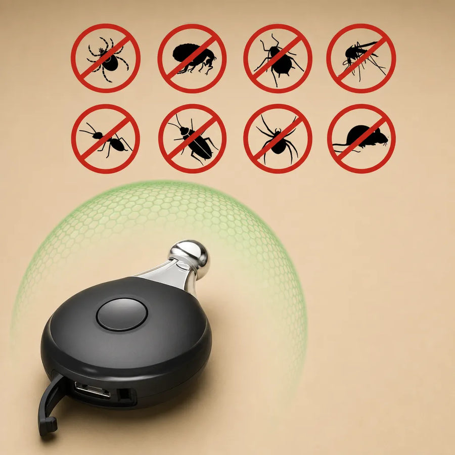 Anti Puce Ultrason Portable pour Chien - Sans Produit Chimique