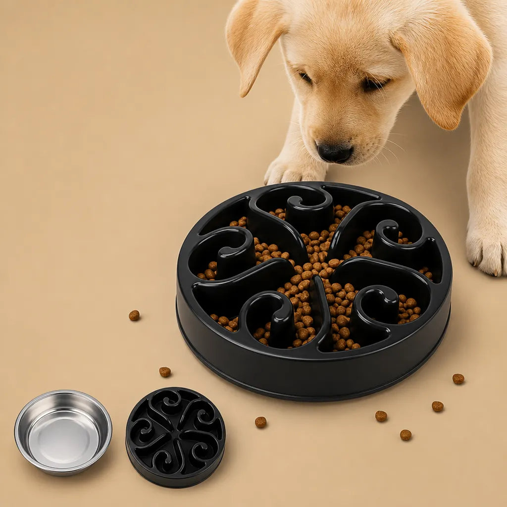 Gamelle alimentation lente chien - Bol anti-glouton ABS